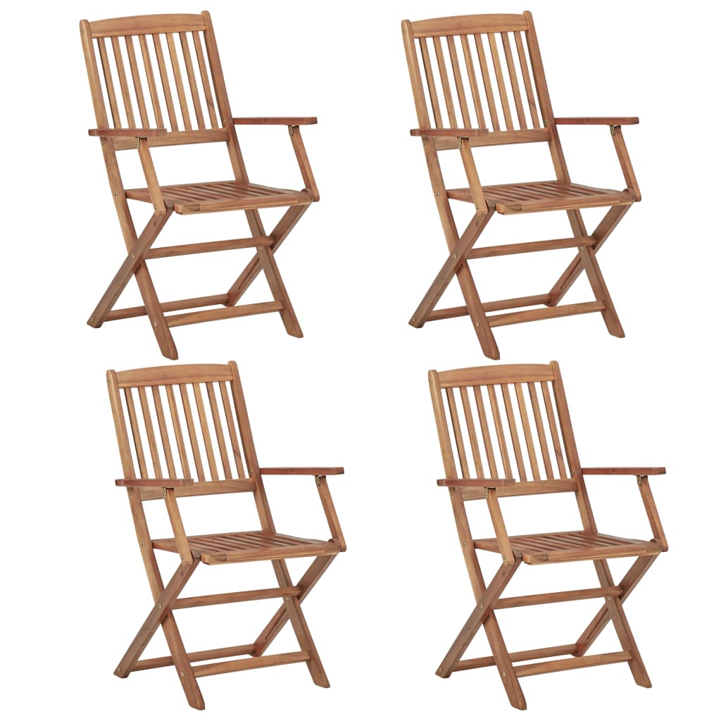 Ensemble à manger de jardin 5 pcs Bois d'acacia solide - XIOS
