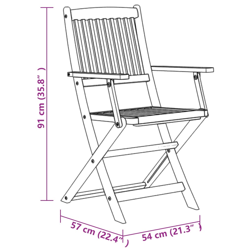 Ensemble à manger de jardin 7 pcs Bois d'acacia massif