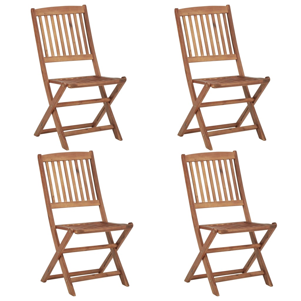 Ensemble à manger de jardin 5 pcs Bois d'acacia solide