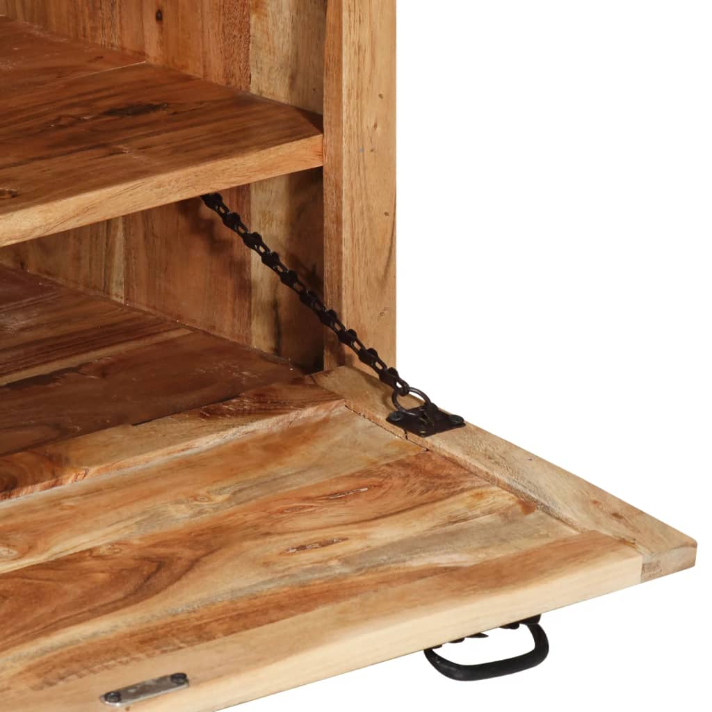 Banc de rangement de chaussures 85x40x45cm Bois d'acacia massif - XIOS