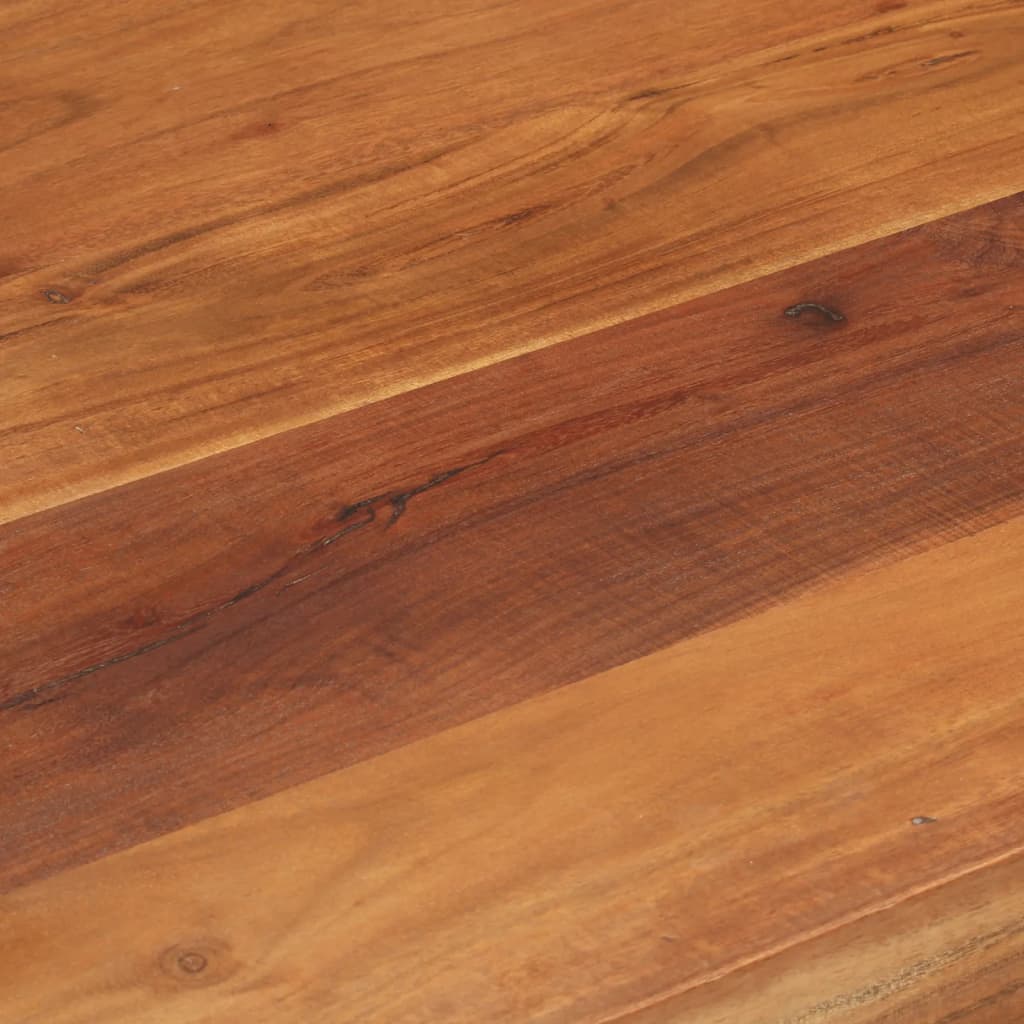 Table de bar bois massif d'acacia et finition miel 110x55x106cm