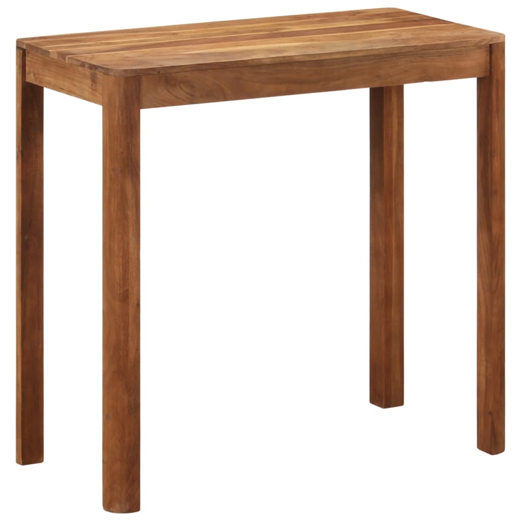 Table de bar bois massif d'acacia et finition miel 110x55x106cm - XIOS