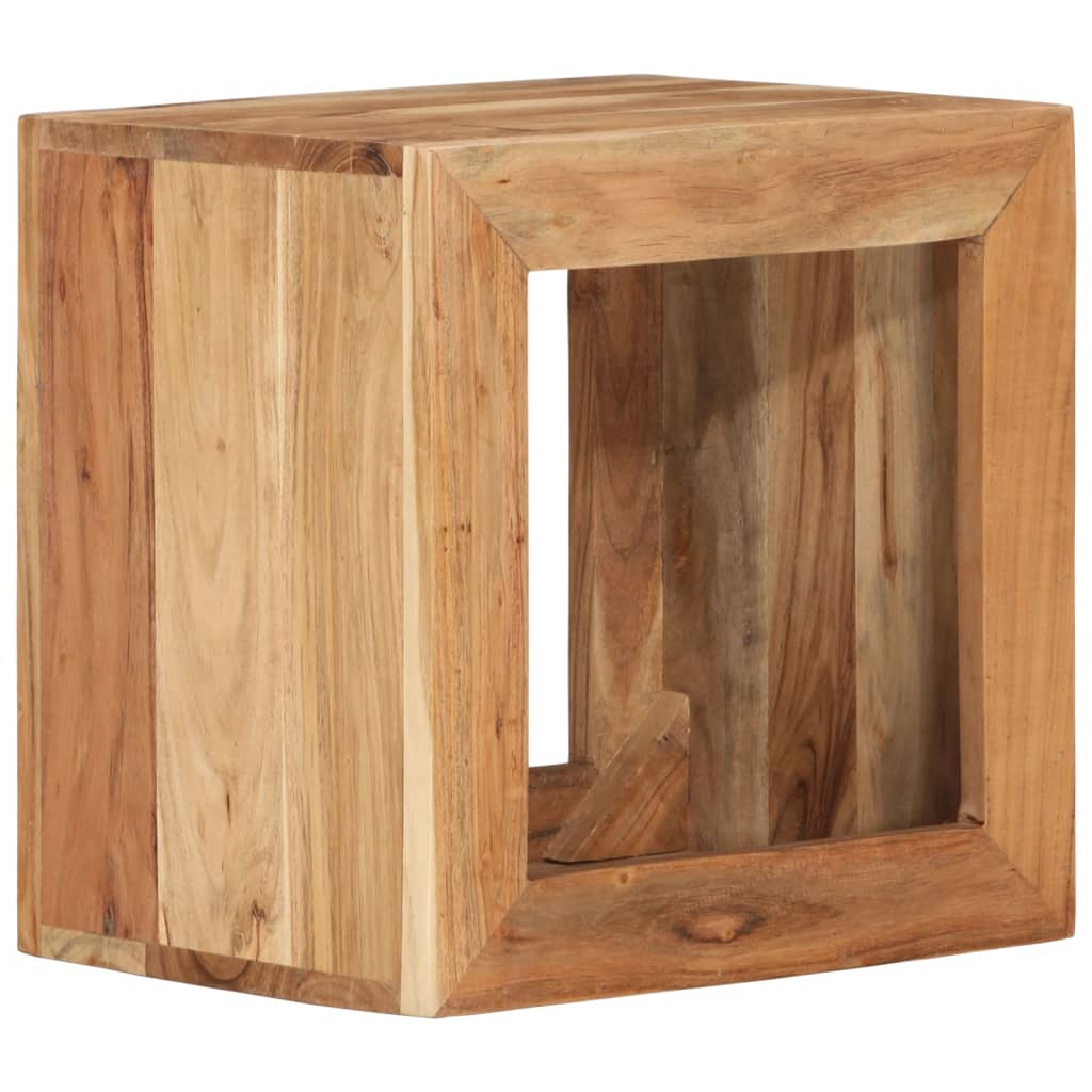Tabouret 40x30x40 cm Bois d'acacia solide - XIOS