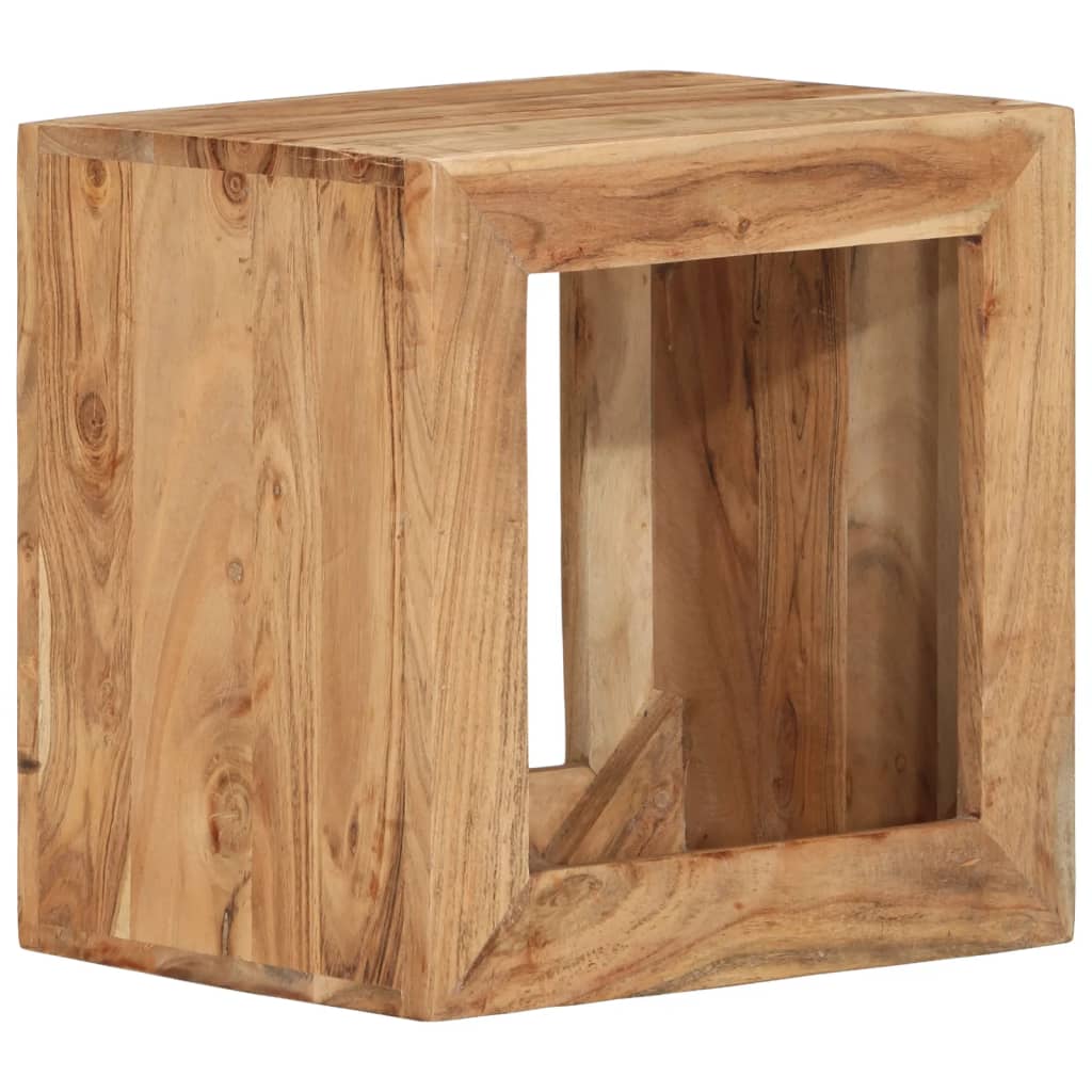 Tabouret 40x30x40 cm Bois d'acacia solide - XIOS