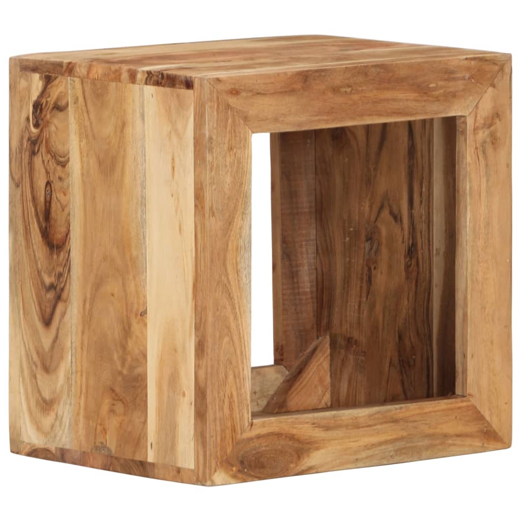 Tabouret 40x30x40 cm Bois d'acacia solide - XIOS