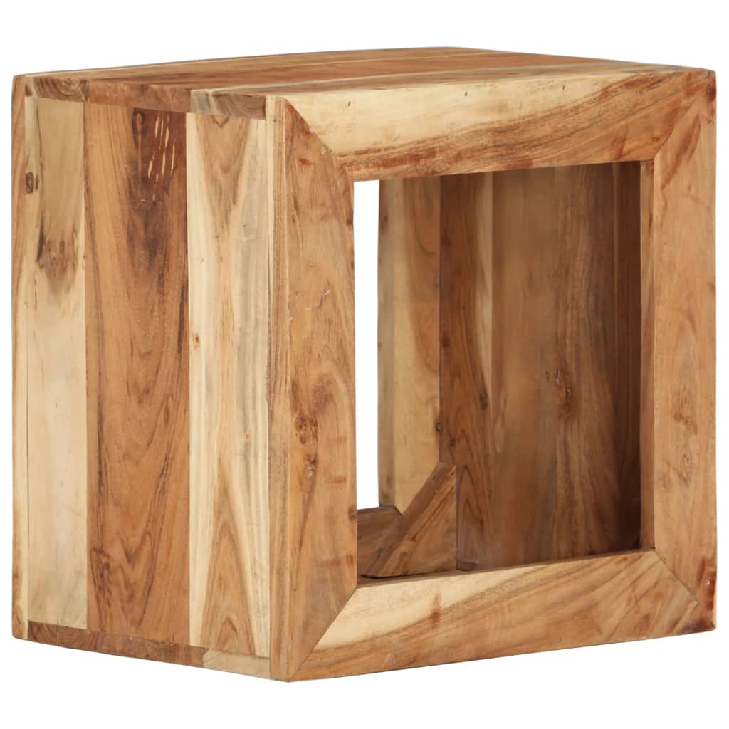 Tabouret 40x30x40 cm Bois d'acacia solide - XIOS