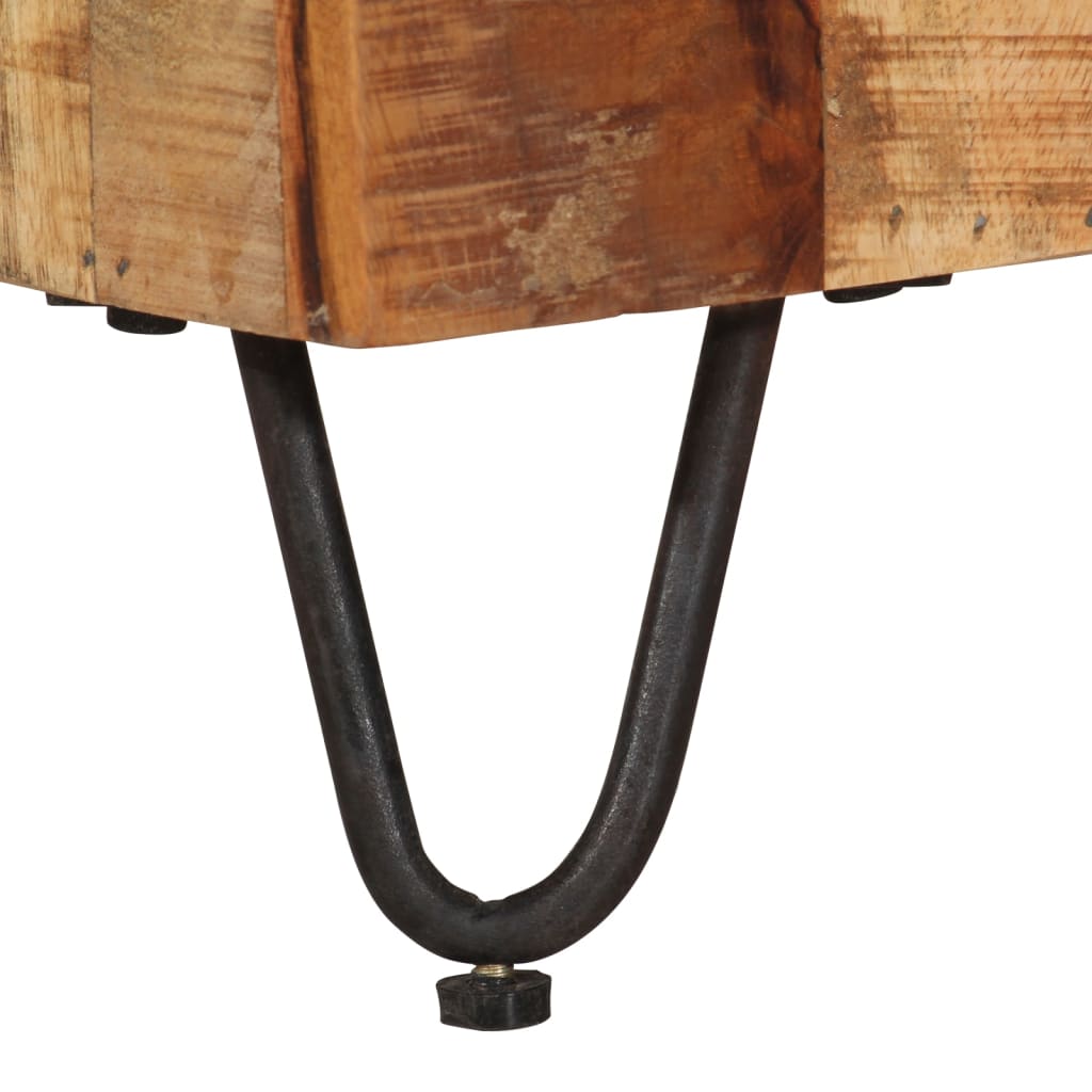 Meuble TV 110x30x40 cm Bois massif de manguier - XIOS