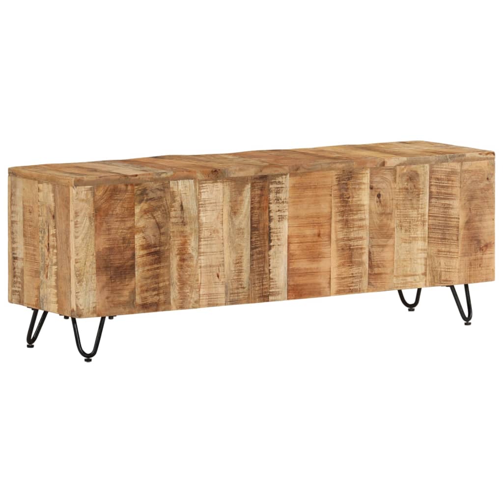 Meuble TV 110x30x40 cm Bois massif de manguier - XIOS