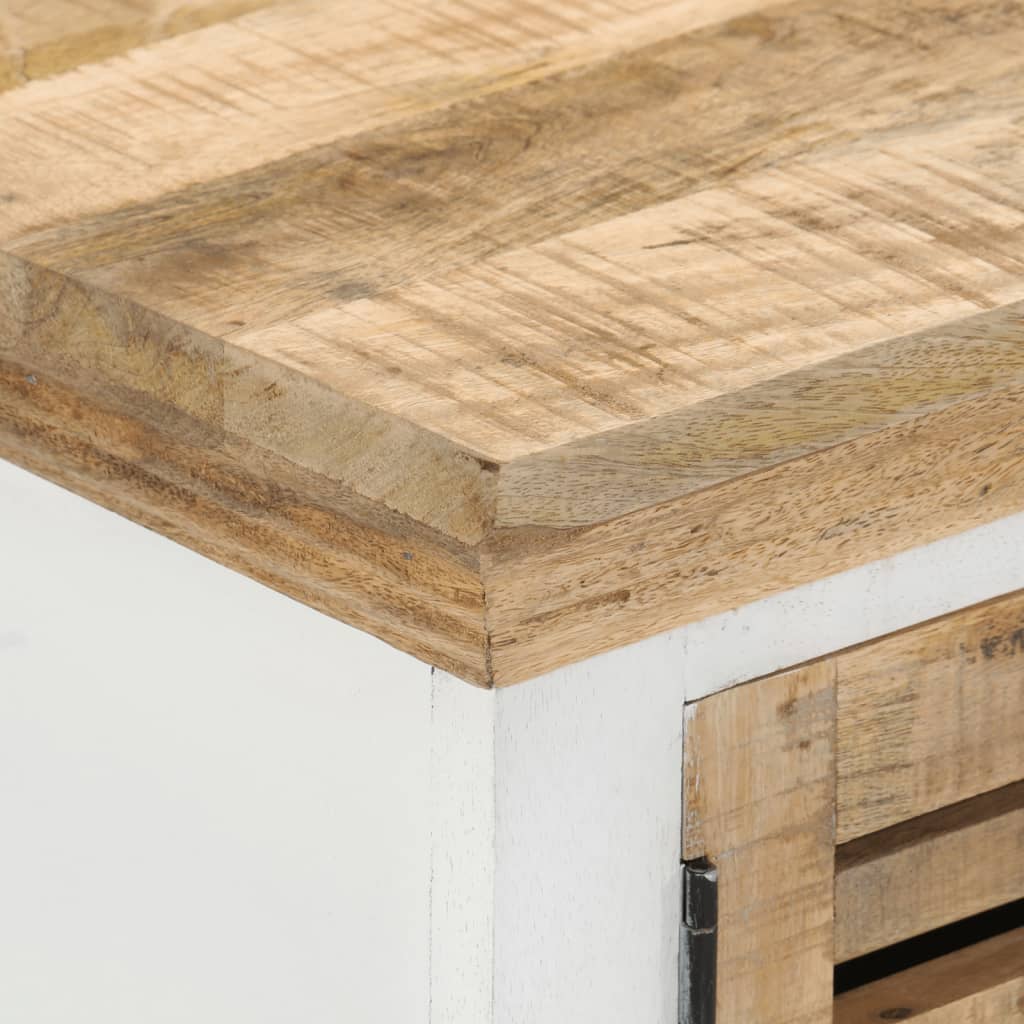 Meuble TV 110x30x40 cm Bois massif de manguier - XIOS