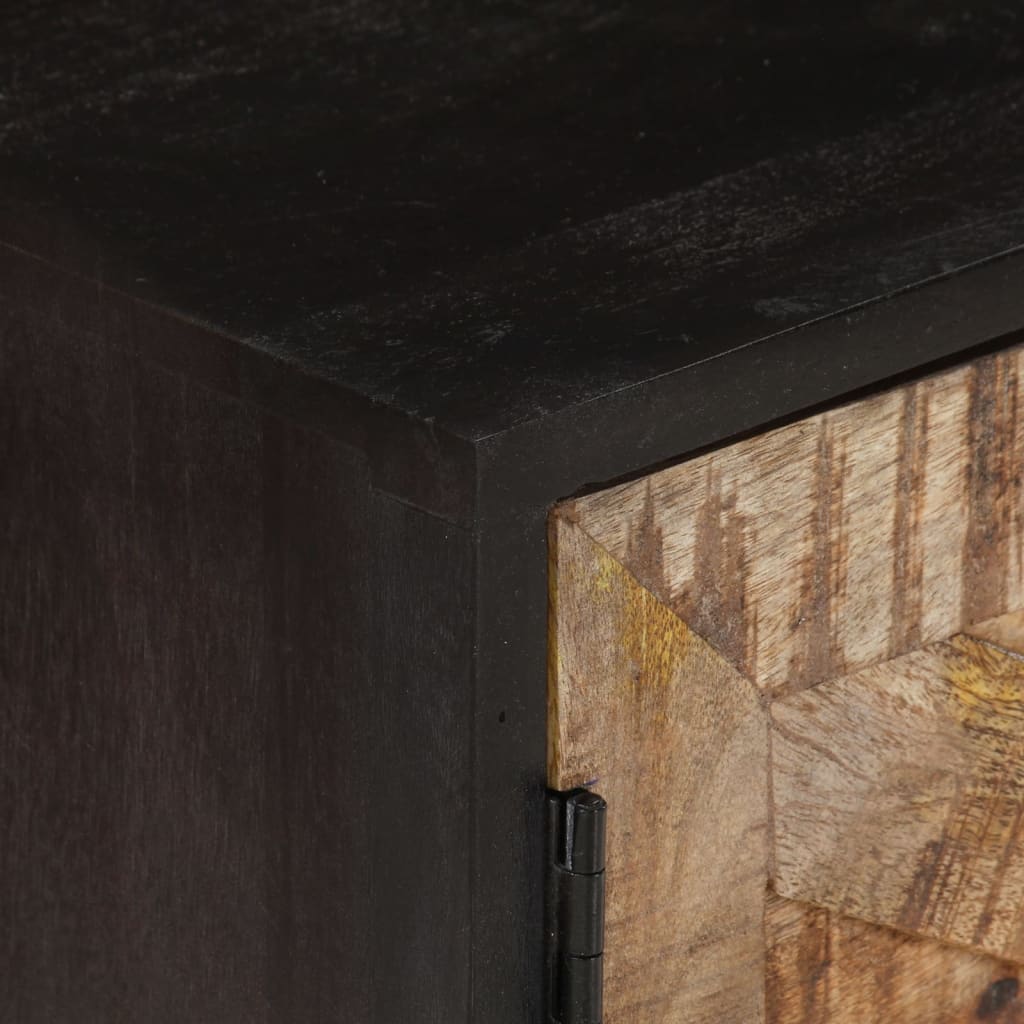 Meuble TV 140x30x46 cm Bois de manguier brut et d'acacia massif - XIOS