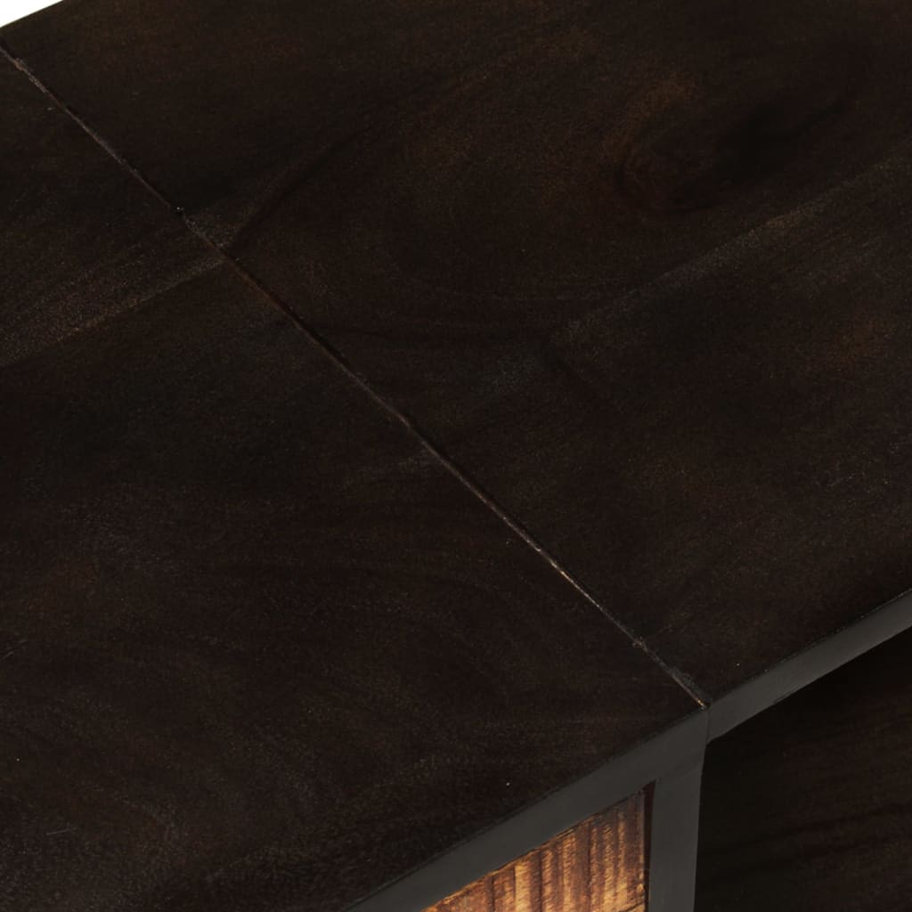 Meuble TV 140x30x45 cm Bois de manguier brut et d'acacia massif - XIOS