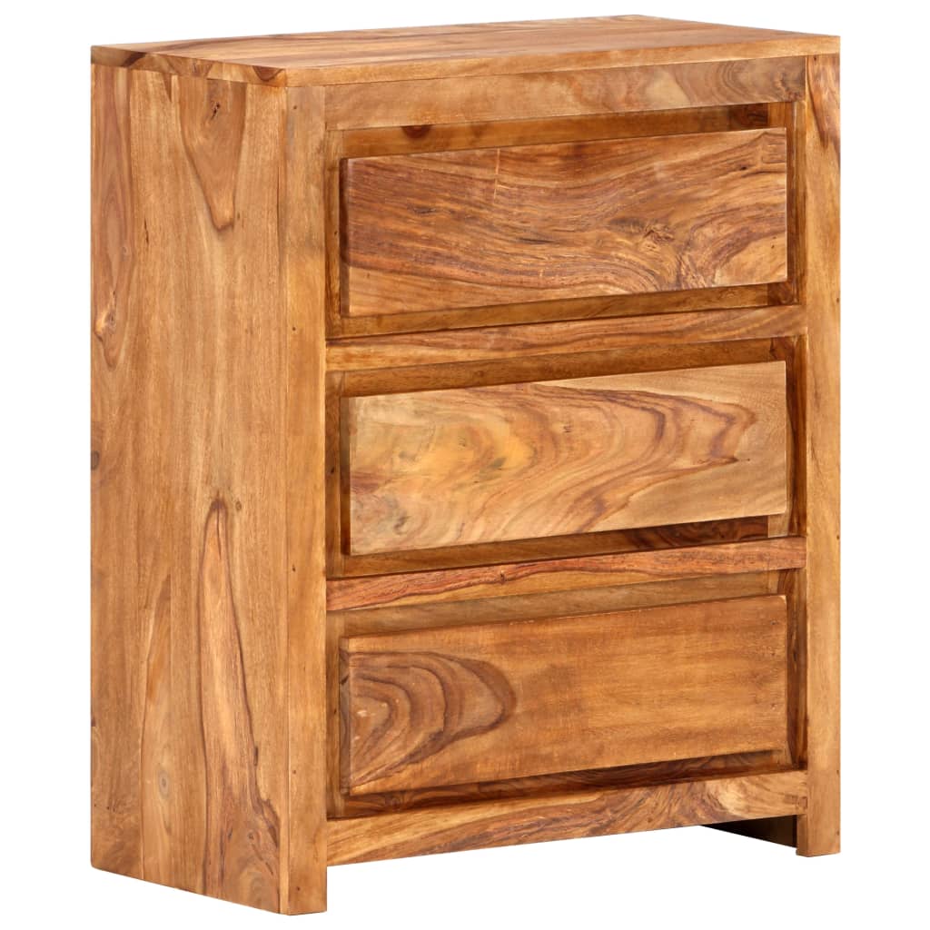 Armoire à tiroirs 60x33x75 cm Bois d'acacia massif - XIOS