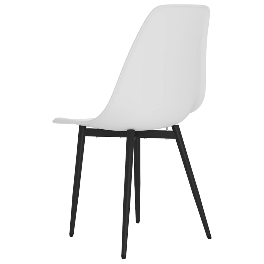 Chaises à manger lot de 6 blanc PP - XIOS