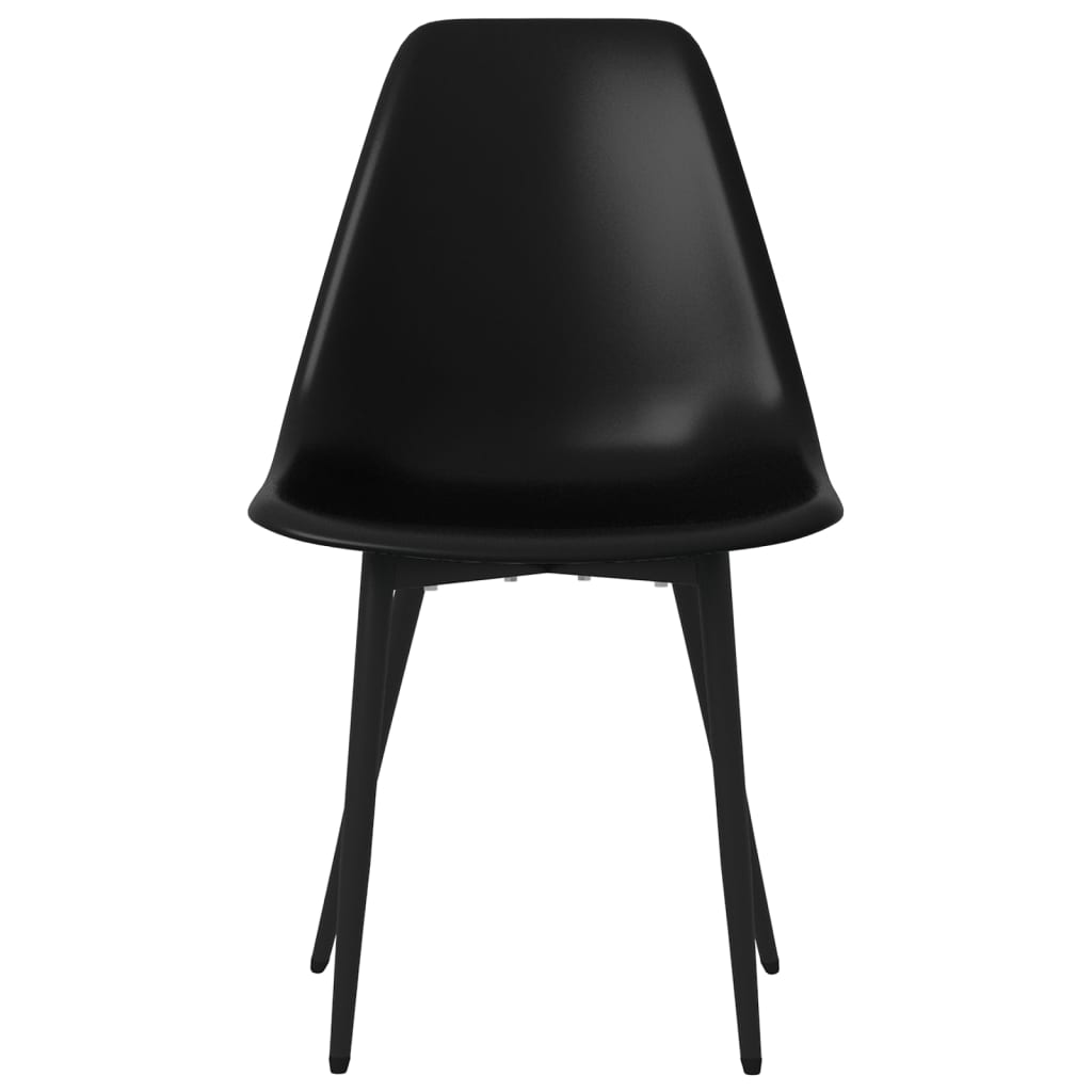 Chaises à manger lot de 6 noir PP - XIOS