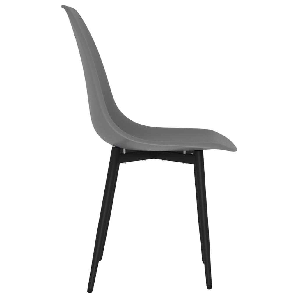 Chaises à manger lot de 6 gris PP - XIOS