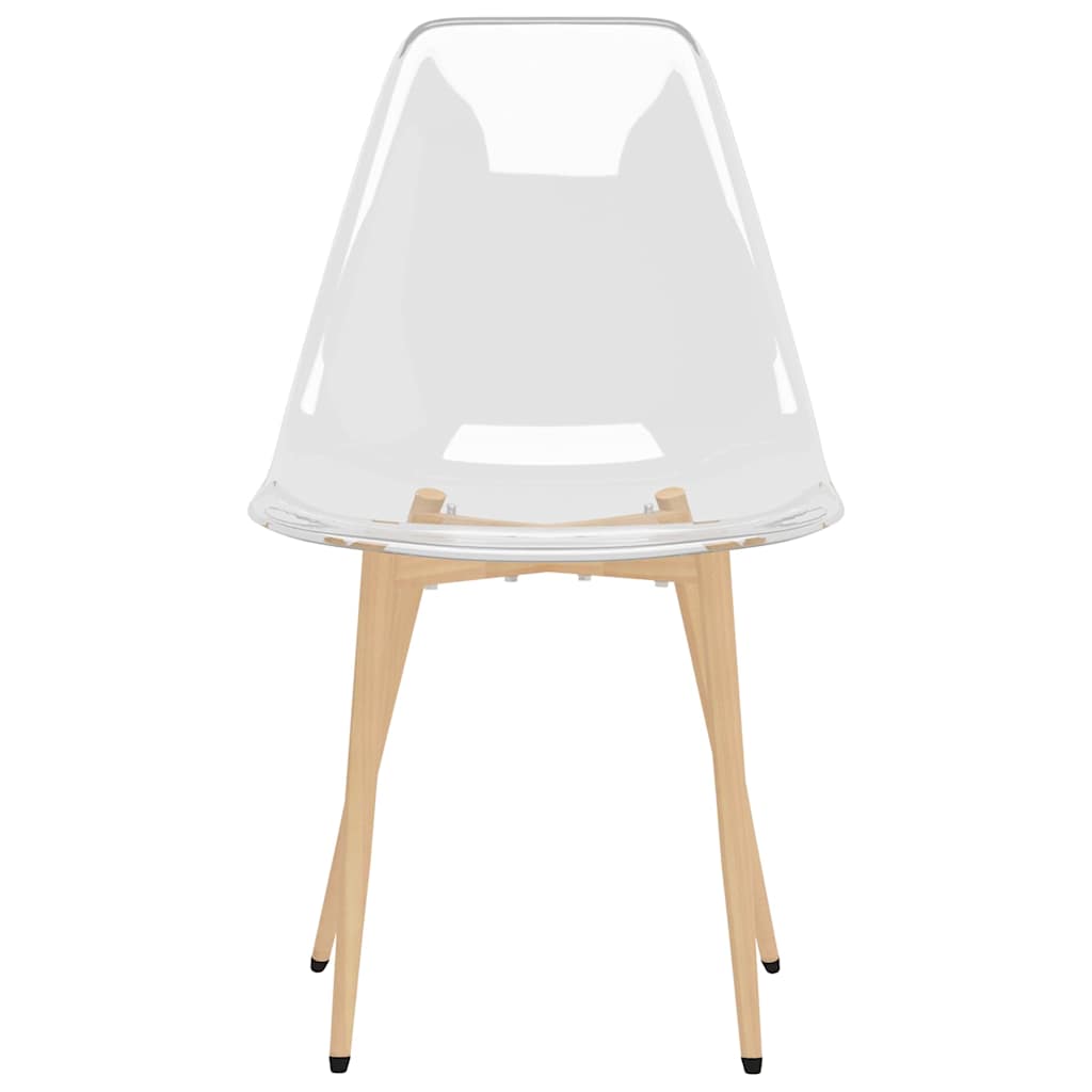 Chaises à manger lot de 6 Transparent PET