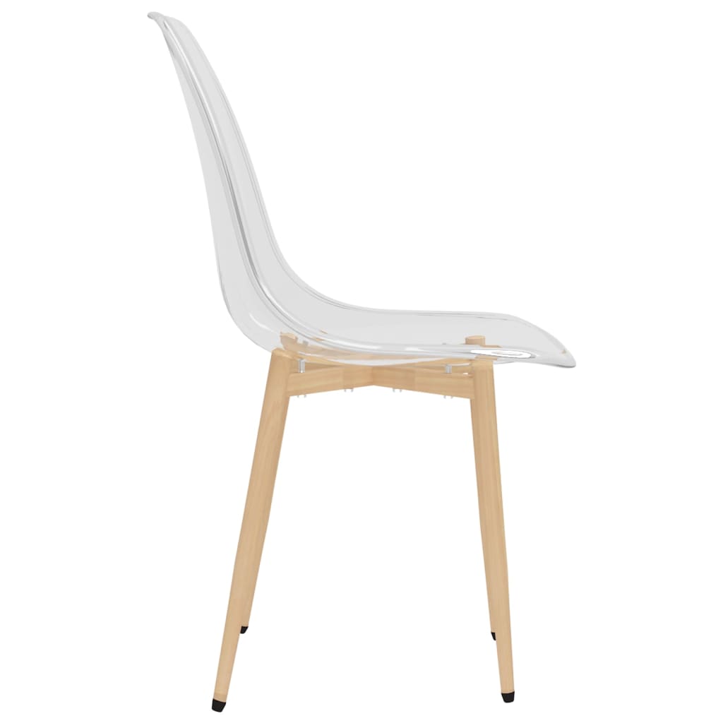 Chaises à manger lot de 6 Transparent PET - XIOS