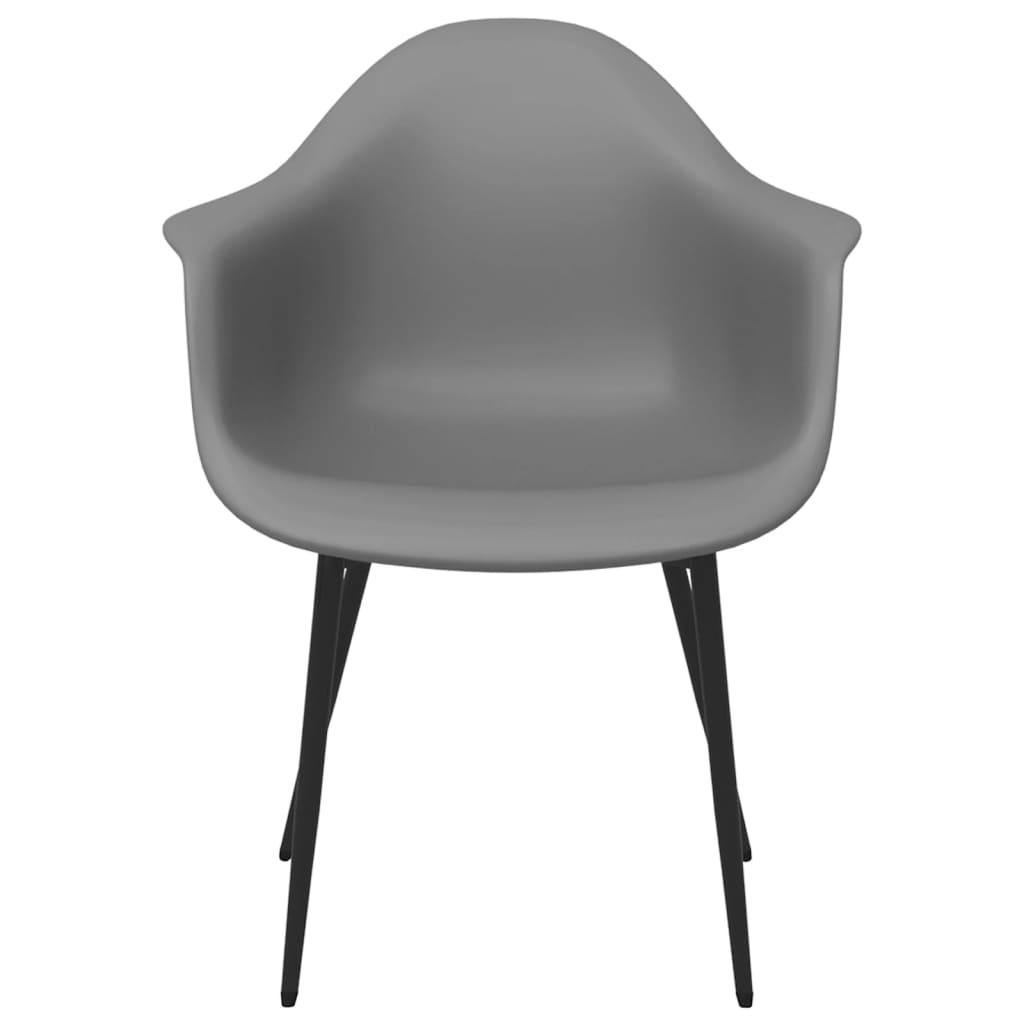 Chaises à manger lot de 6 gris PP - XIOS