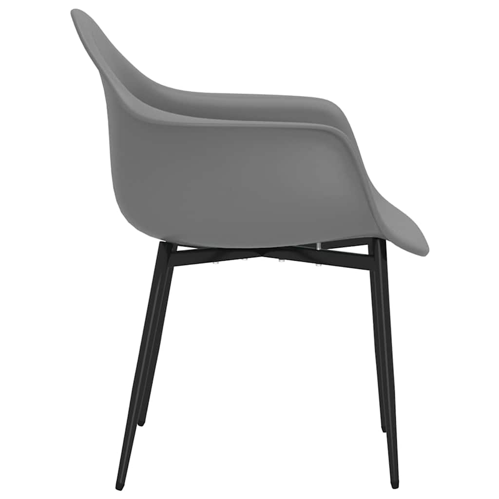 Chaises à manger lot de 6 gris PP - XIOS