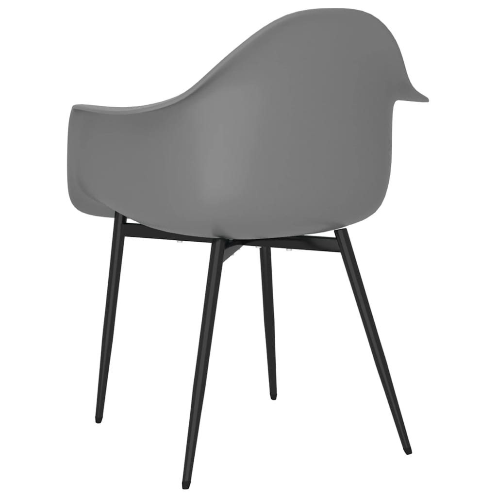 Chaises à manger lot de 6 gris PP - XIOS