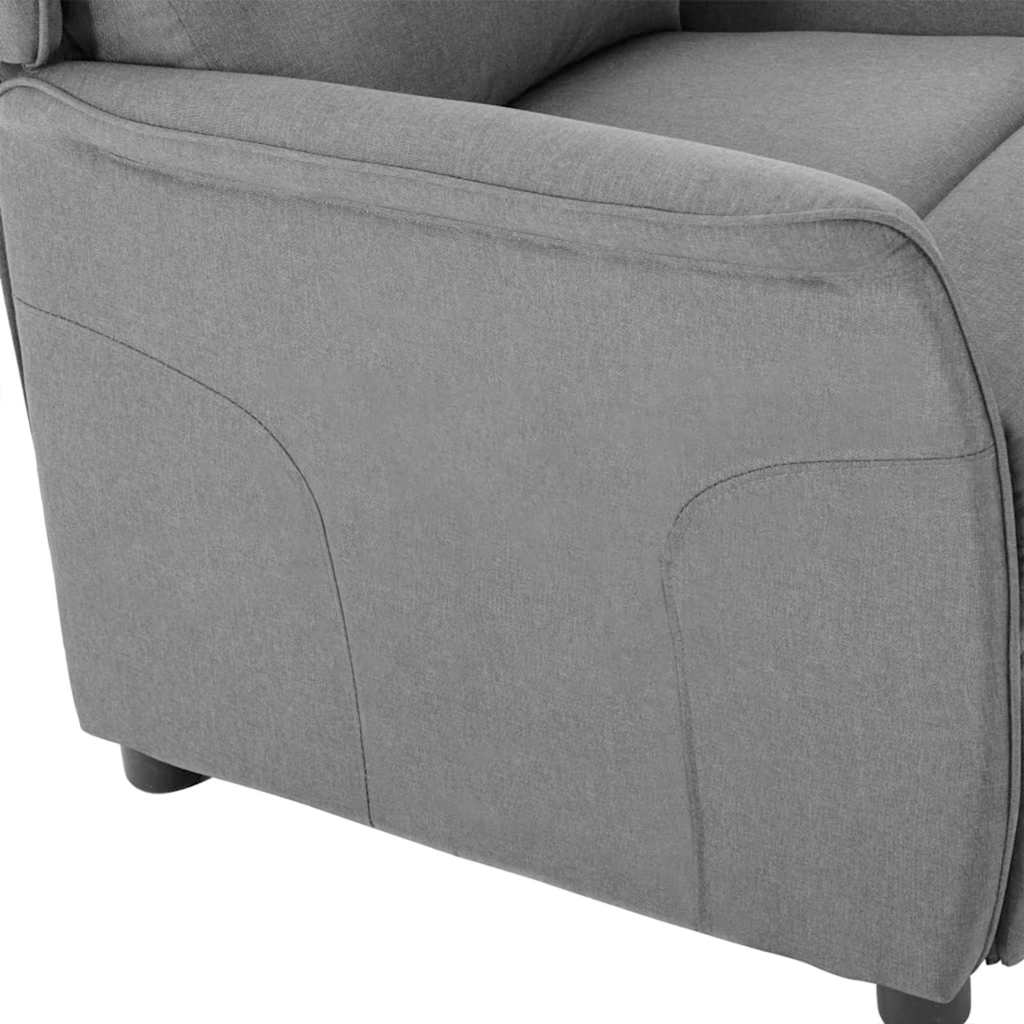 Fauteuil inclinable Gris clair 67.5 x 93.5 x 101.5 cm tissu - XIOS