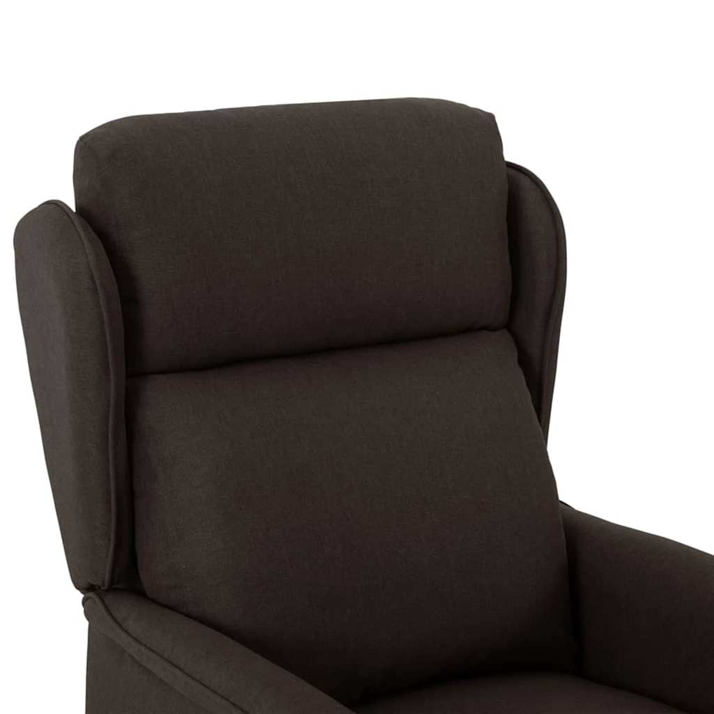 Fauteuil inclinable Marron foncé Polyester