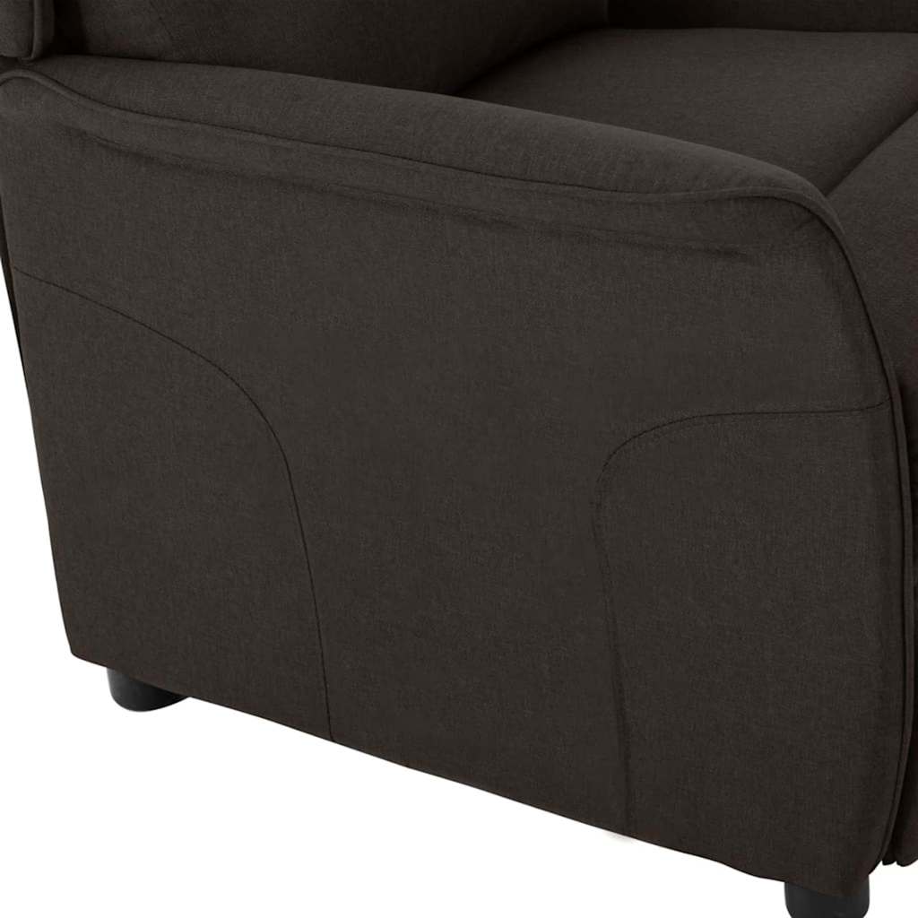 Fauteuil inclinable Marron foncé Polyester