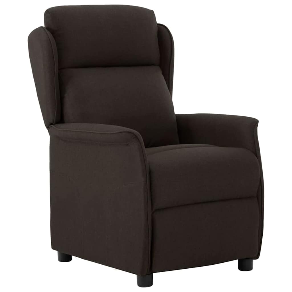 Fauteuil inclinable Marron foncé Polyester
