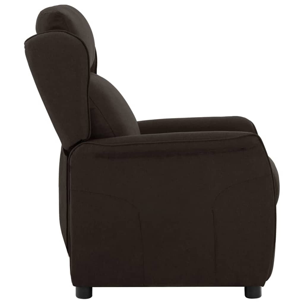 Fauteuil inclinable Marron foncé Polyester