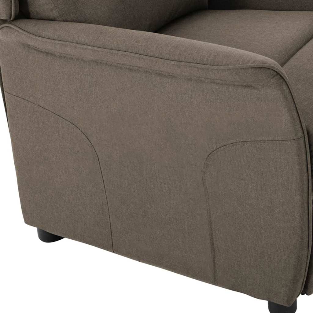 Fauteuil inclinable Taupe 67.5 x 93.5 x 101.5 cm tissu - XIOS
