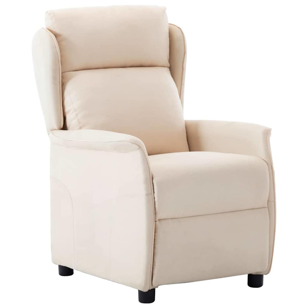 Fauteuil inclinable Crème 67.5 x 93.5 x 101.5 cm tissu - XIOS