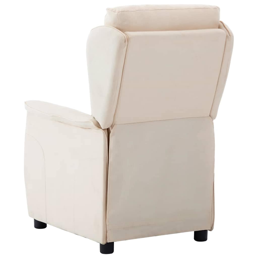 Fauteuil inclinable Crème 67.5 x 93.5 x 101.5 cm tissu - XIOS