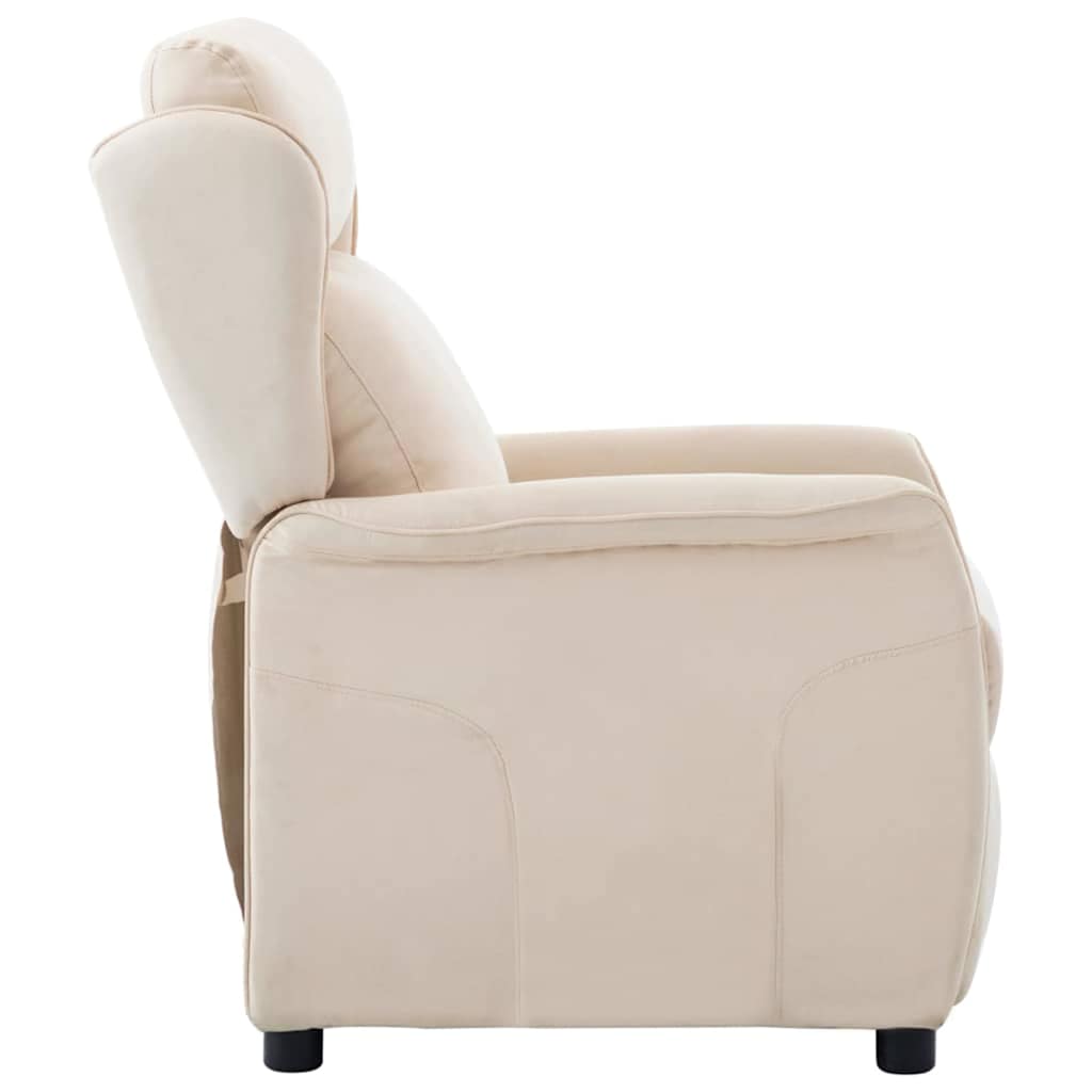 Fauteuil inclinable Crème 67.5 x 93.5 x 101.5 cm tissu - XIOS
