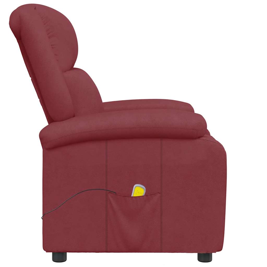 Fauteuil de massage Rouge bordeaux Similicuir - XIOS