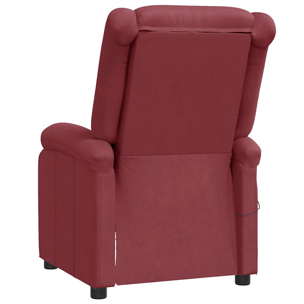 Fauteuil de massage Rouge bordeaux Similicuir - XIOS