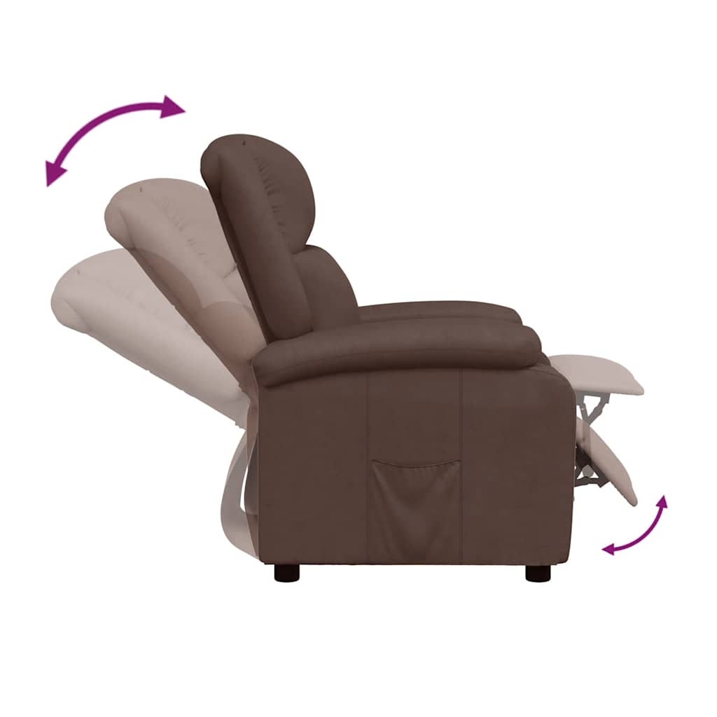 Fauteuil inclinable Marron Similicuir - XIOS