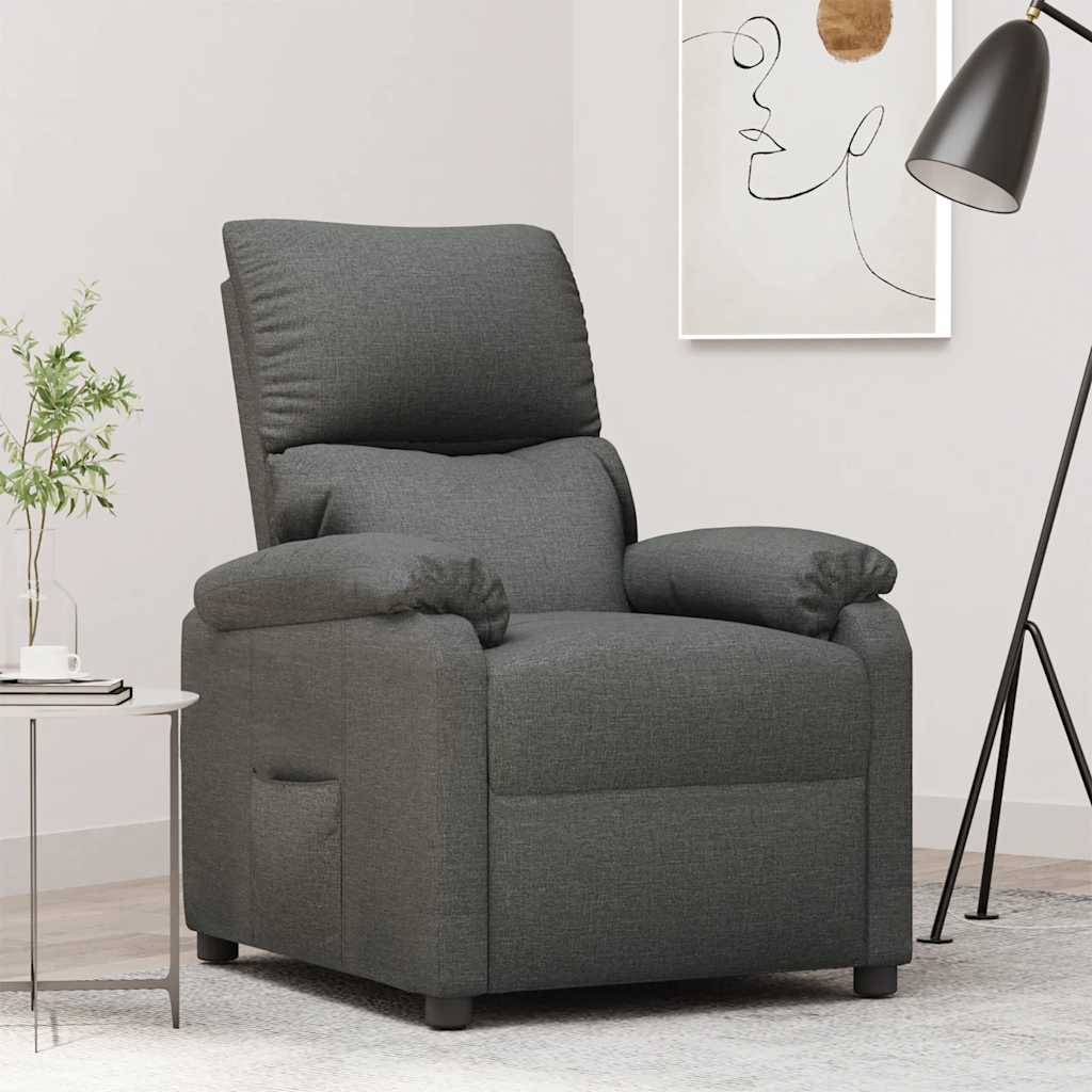 Fauteuil inclinable Gris foncé Tissu - XIOS