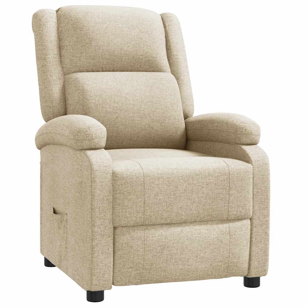 Fauteuil inclinable Crème Tissu - XIOS