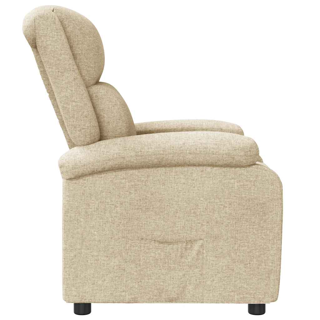 Fauteuil inclinable Crème Tissu - XIOS
