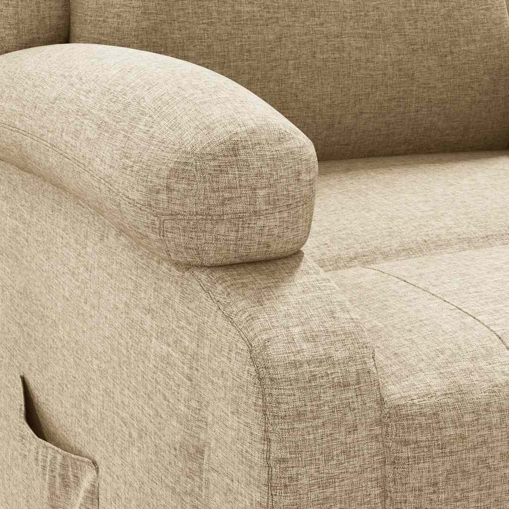 Fauteuil inclinable Crème Tissu - XIOS
