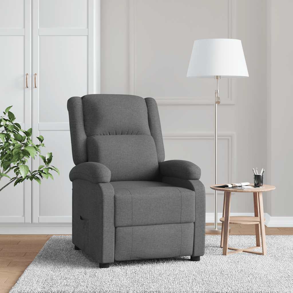 Fauteuil inclinable Gris foncé Tissu - XIOS