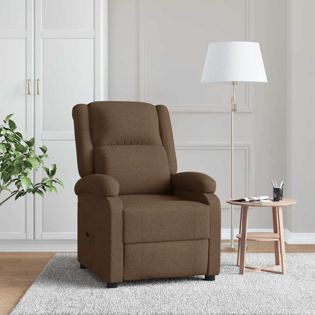 Fauteuil inclinable Marron Tissu - XIOS