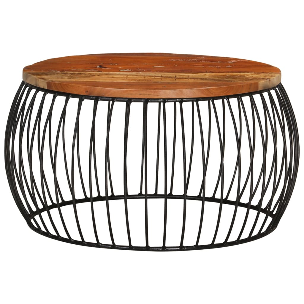 Table basse Ø68 cm Bois de récupération solide - XIOS