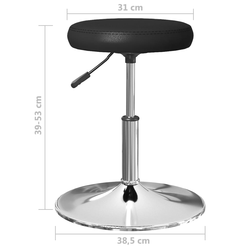 Chaises à manger lot de 6 noir similicuir - XIOS