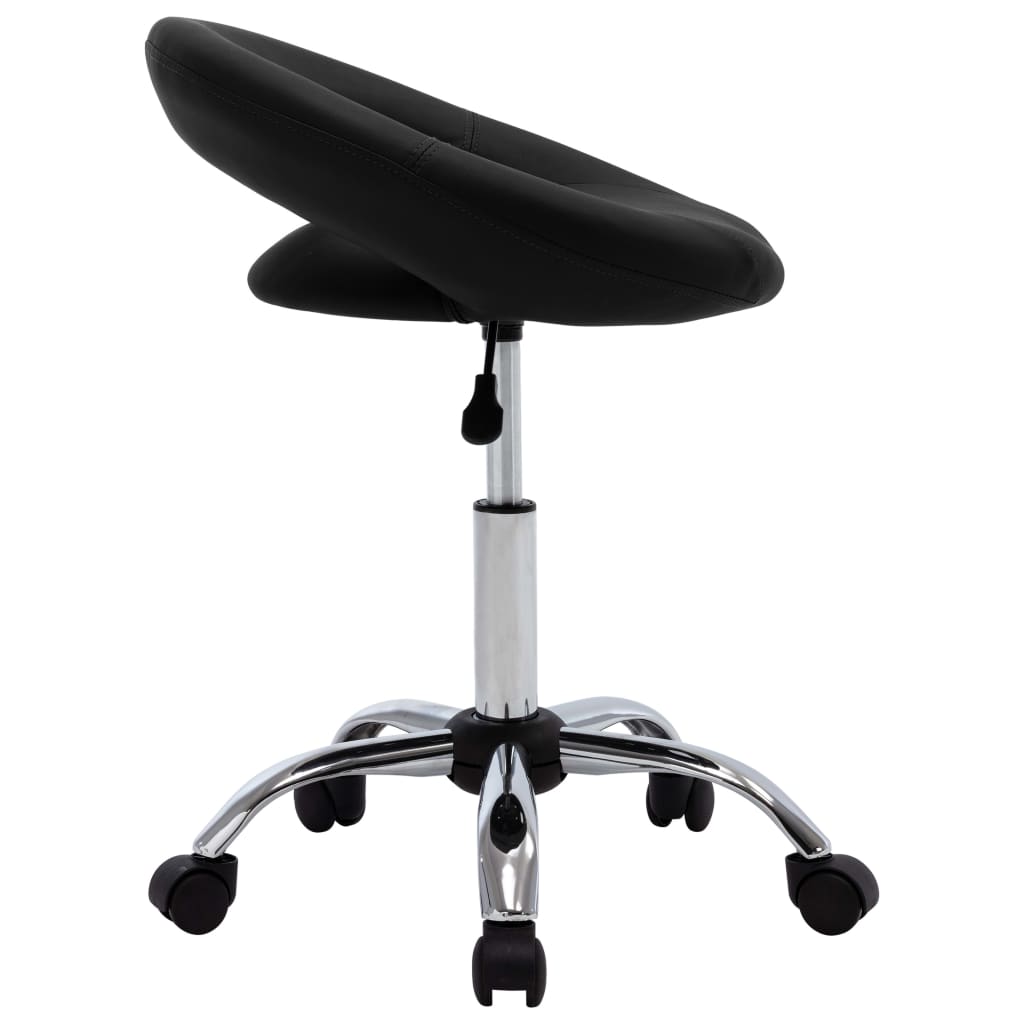 Chaise pivotante à manger Noir Similicuir - XIOS