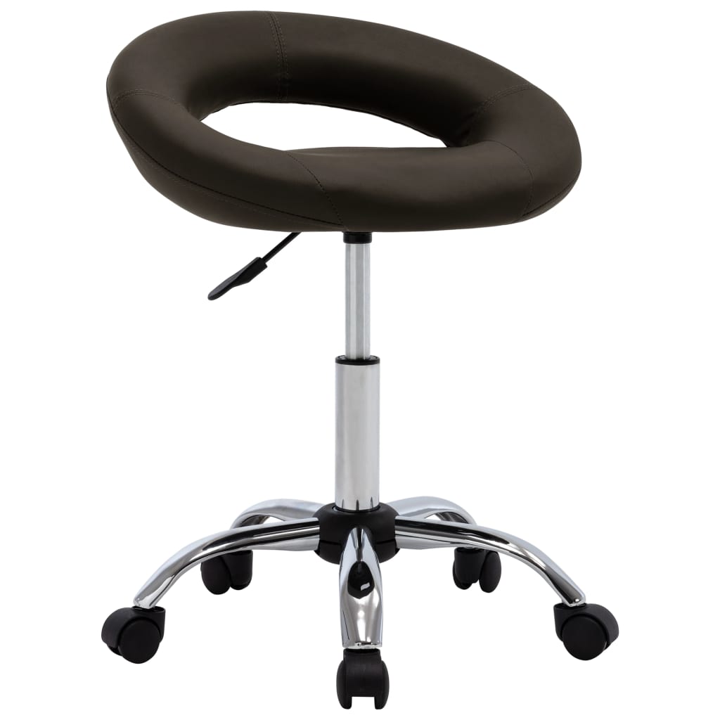 Chaise pivotante de salle à manger Marron Similicuir - XIOS