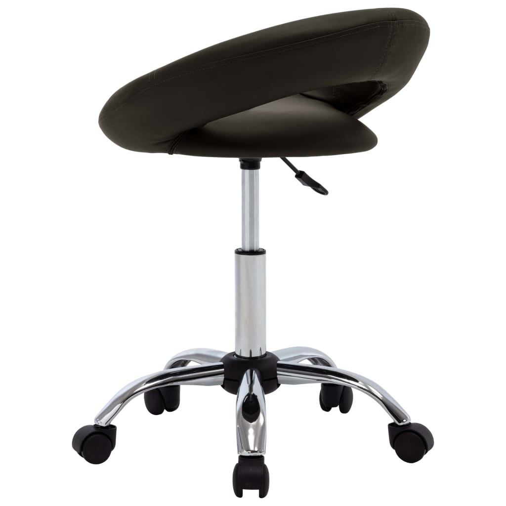 Chaise pivotante de salle à manger Marron Similicuir - XIOS