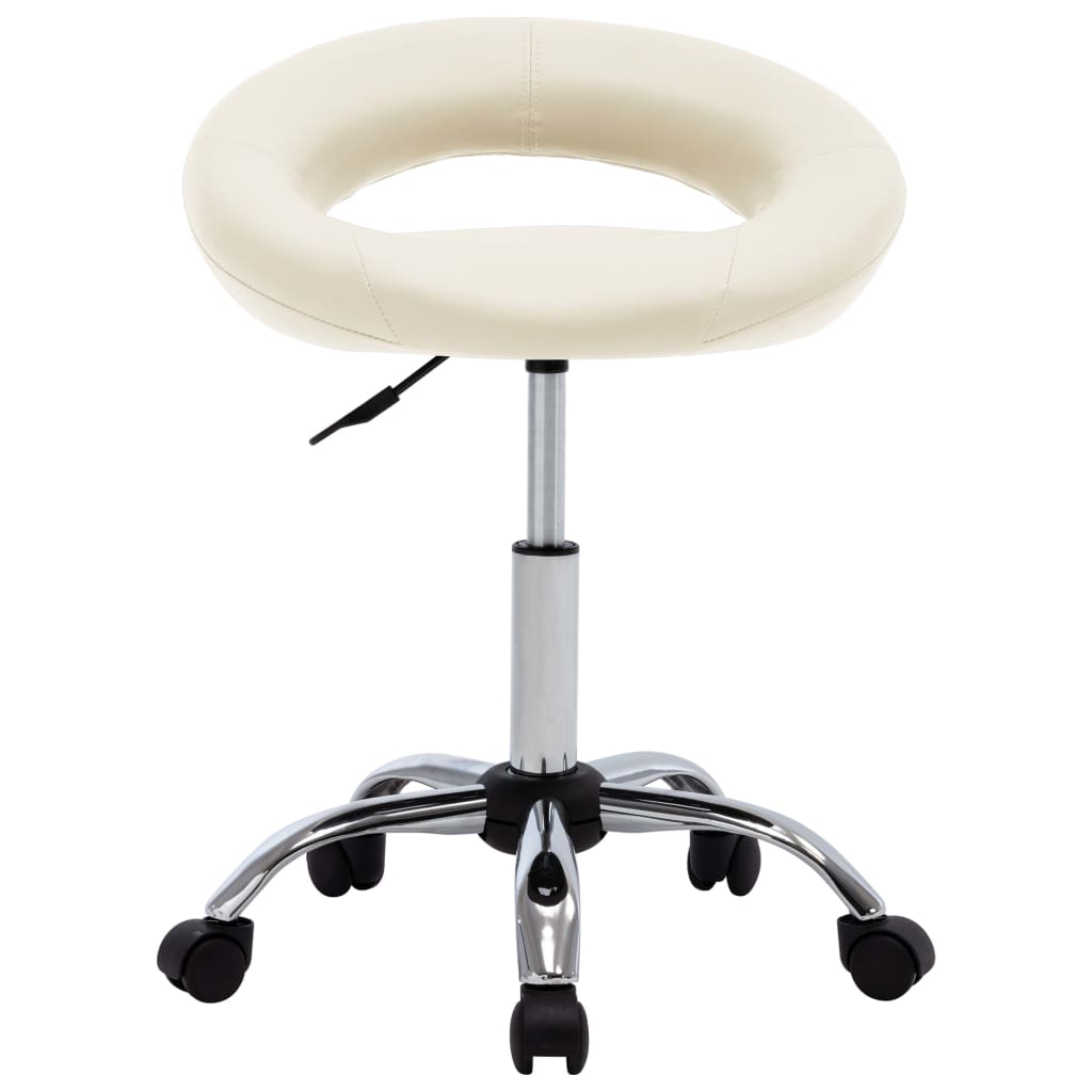 Chaise de salle à manger pivotante Crème Similicuir - XIOS