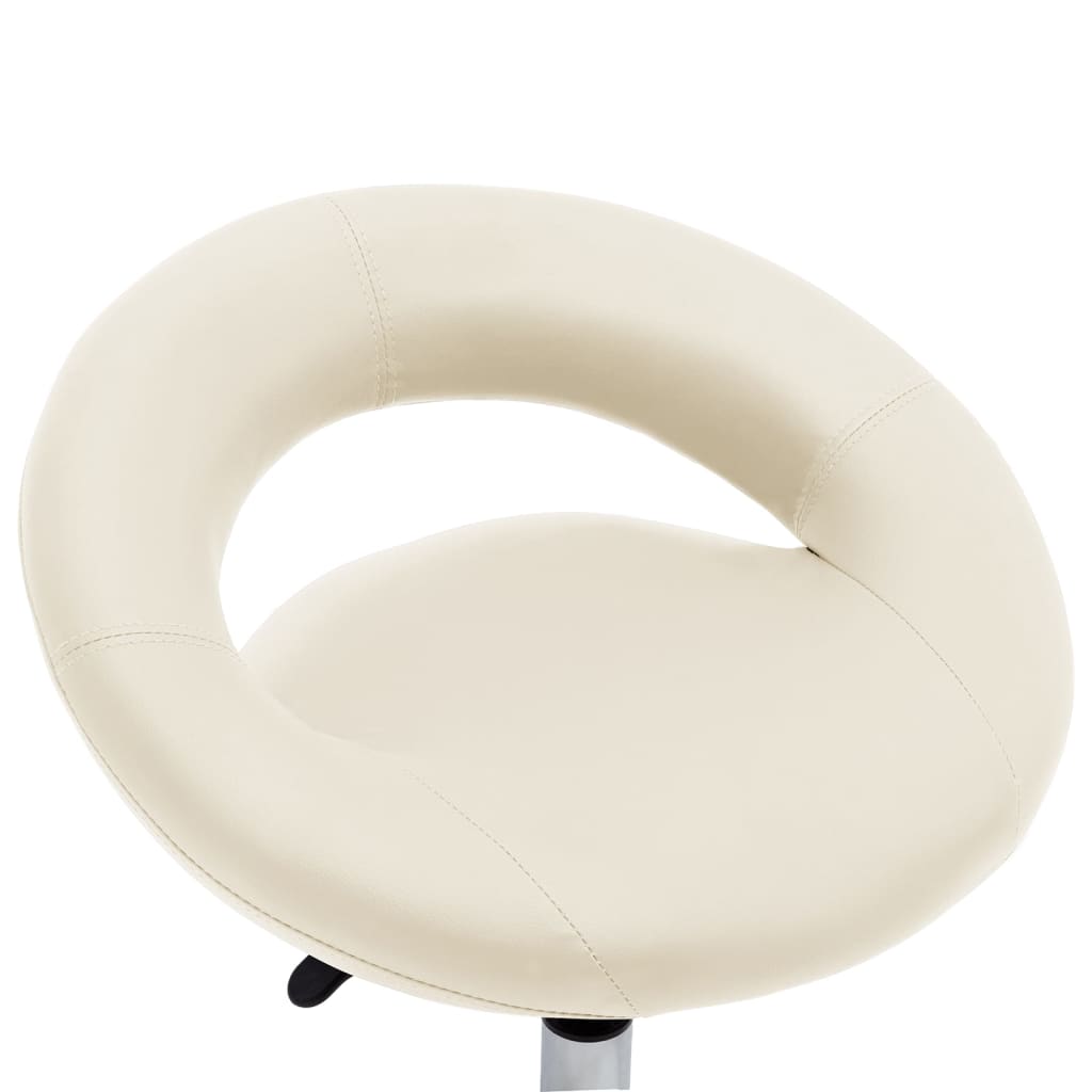 Chaise de salle à manger pivotante Crème Similicuir - XIOS