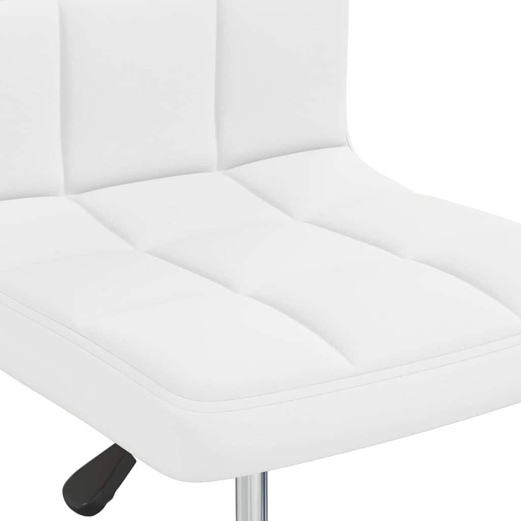Chaises à manger lot de 6 blanc similicuir